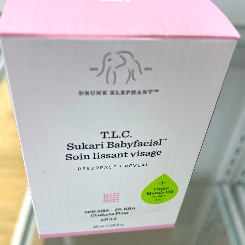 NIB!! Drunk Elephant T.L.C Sukari babyfacial (full size)